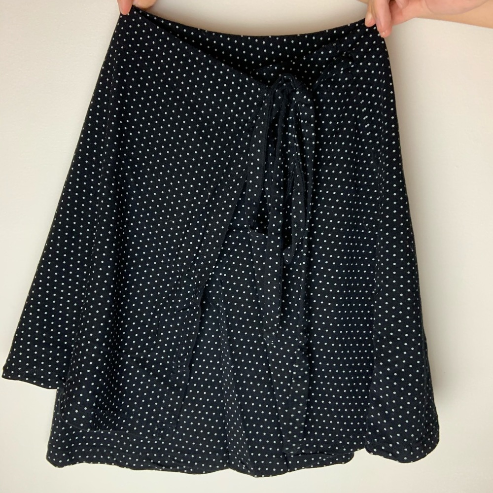 Brandy wrap-up polka skirt